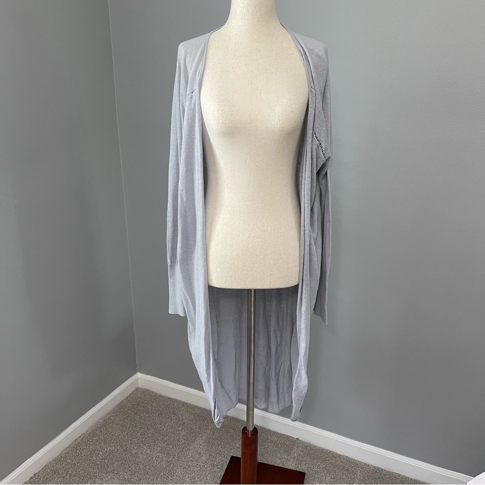 Anthropologie/Moth gray long sleeve long cardigan size small